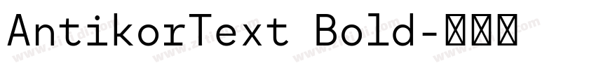 AntikorText Bold字体转换